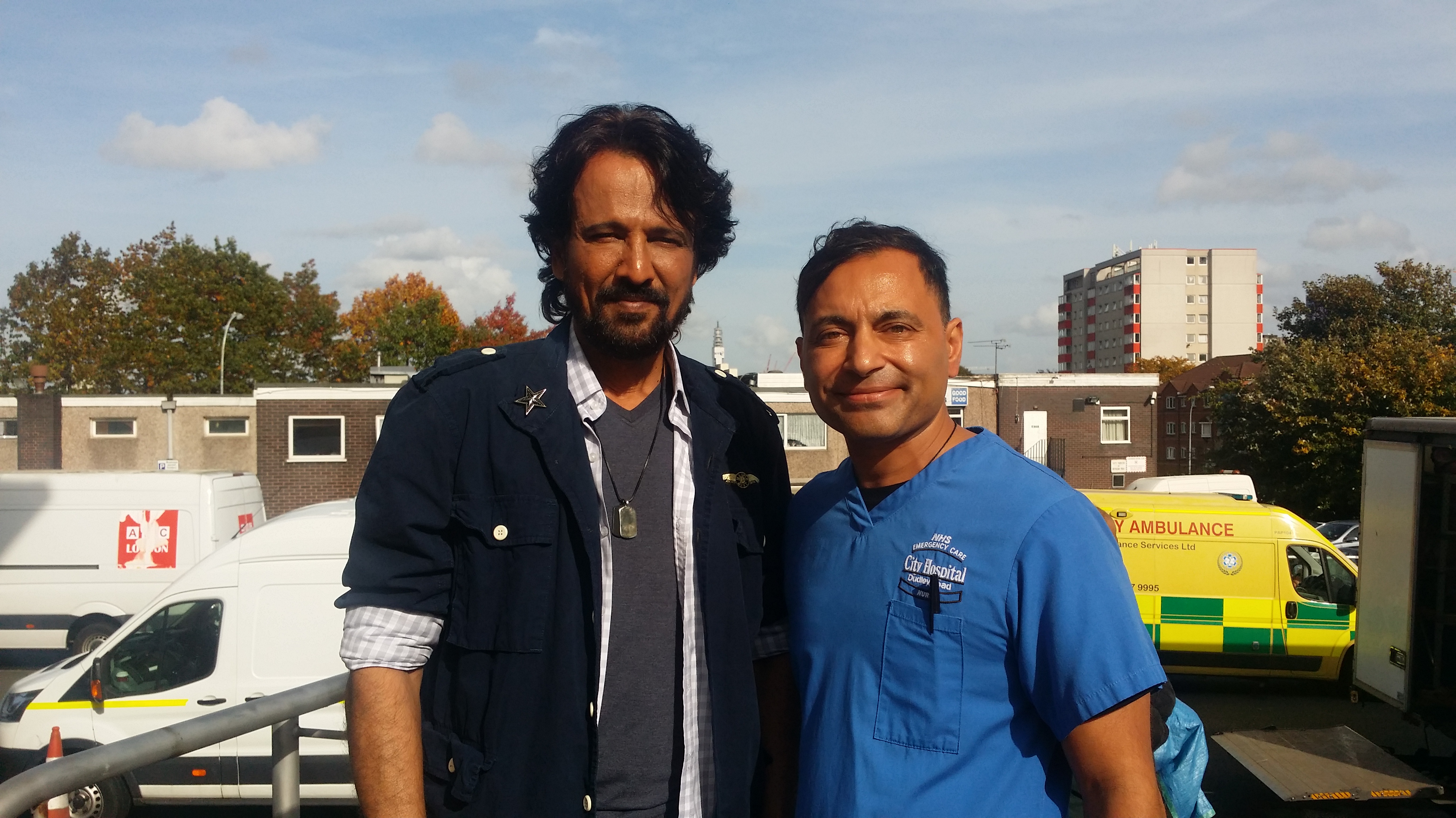 On set with renowned actor Kay Kay Menon